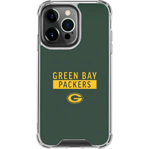 NFL Green Bay Packers Green Performance Series iPhone 16 Pro Clear Case